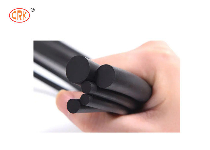 Resistencia de agua excelente sólida negra de la tira de goma del perfil de la protuberancia de EPDM O Ring Cord