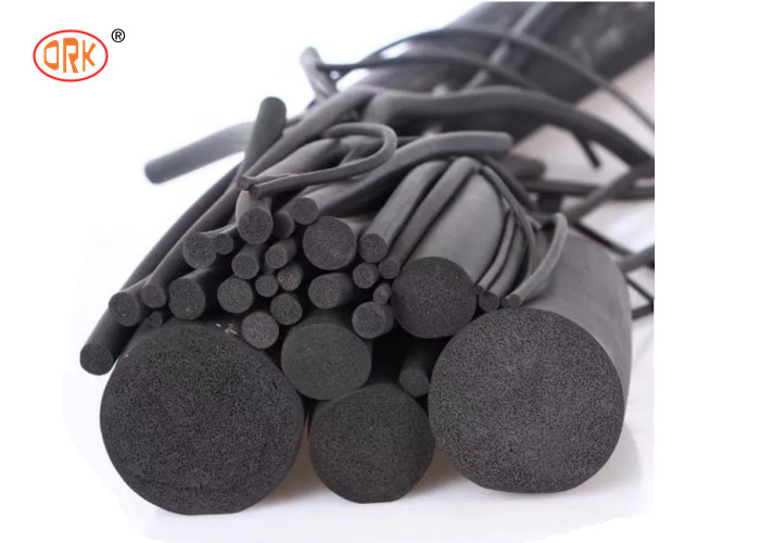 Fabricante Espongas de goma de silicona de espuma negra EPDM Bandas O Anillo Cordón de goma