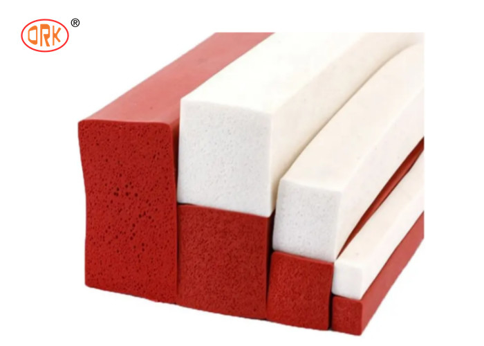 Esponja de goma sacada silicón rojo O Ring Seal Cord de la espuma de la tira