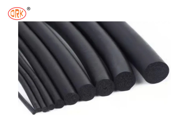 Esponja de goma sacada silicón rojo O Ring Seal Cord de la espuma de la tira