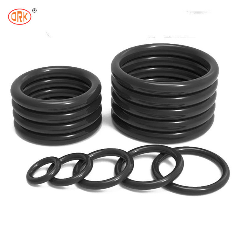 70 Shore Un sello de goma 13 mm Anillo de silicona negro para requisitos de compatibilidad química