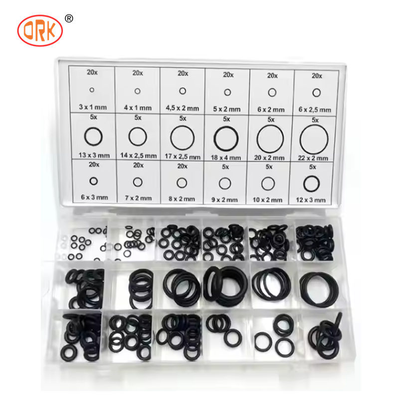 Kit de juntas tóricas de nitrilo NBR, juego de juntas tóricas de goma multimaterial, anillos de sellado a prueba de fugas, adecuado para automóviles, excavadoras, mantenimiento de tuberías
